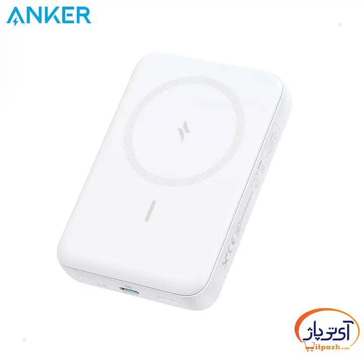 پاوربانک بی سیم انکر مدل 7.5 وات Magnetic A1685 ظرفیت 10000 میلی آمپر ساعت