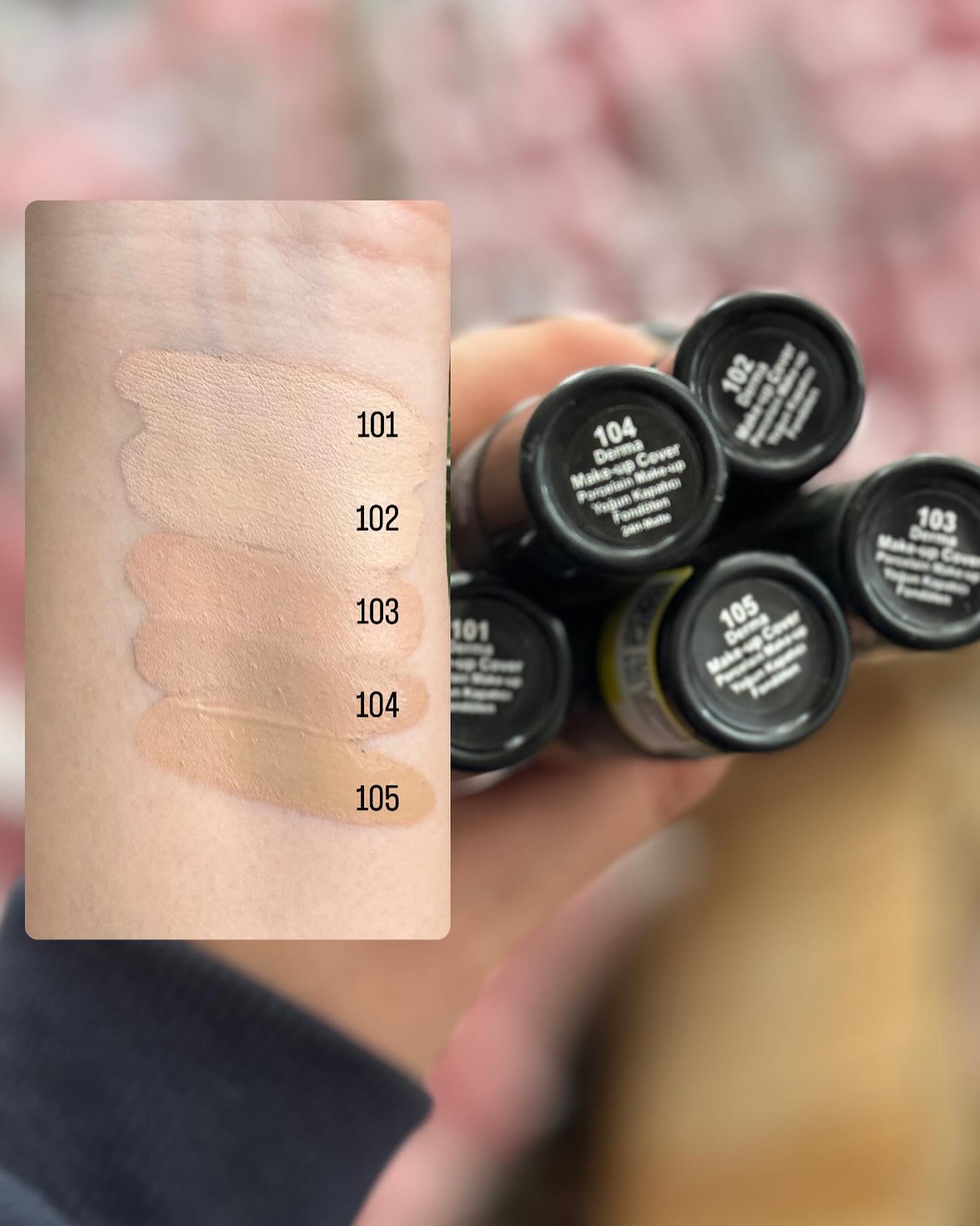 کرم پودر گابرینی Gabrini سری Derma SPF15 شماره 102 — تصویر ۷