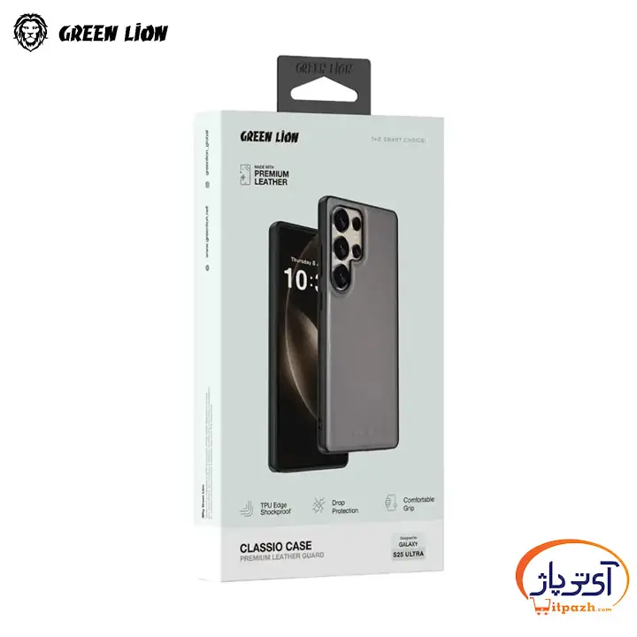قاب چرمی Classio Case گرین لاین S25 Ultra — تصویر ۸