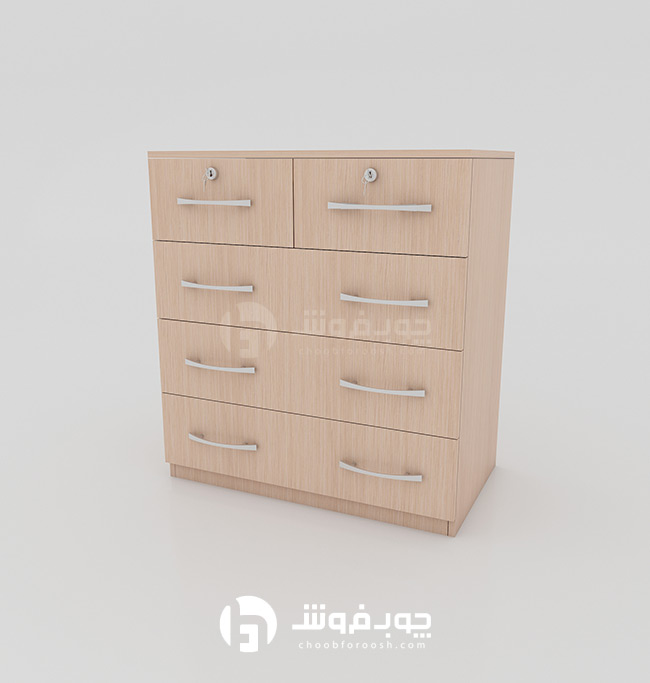دراور ۵ کشو قفل دار مدل D409 — تصویر ۷