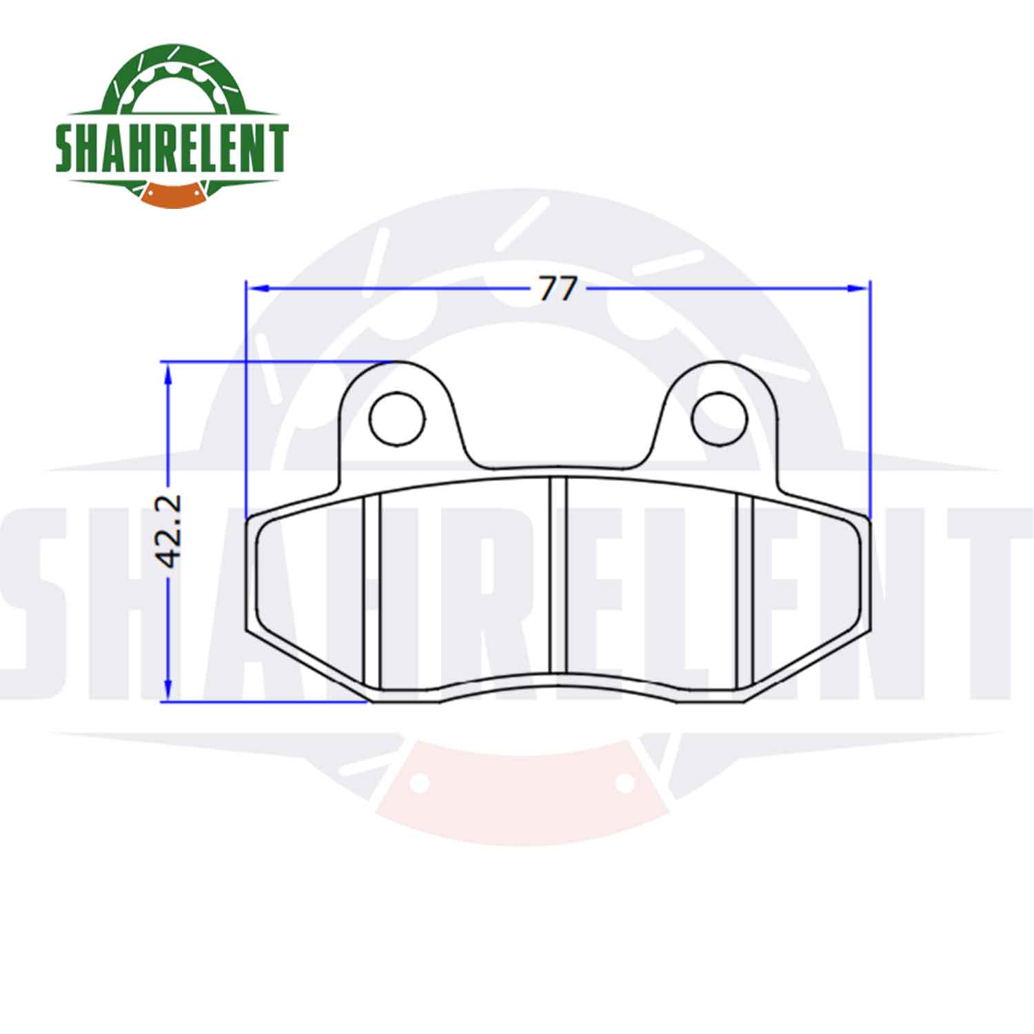 لنت ترمز جلو دینو موتور بی ایکس 200 برند تکنو (TEKNO) — تصویر ۴
