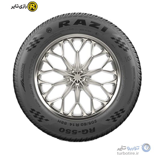 لاستیک رازی RG550 سایز 205/60R14 — تصویر ۴