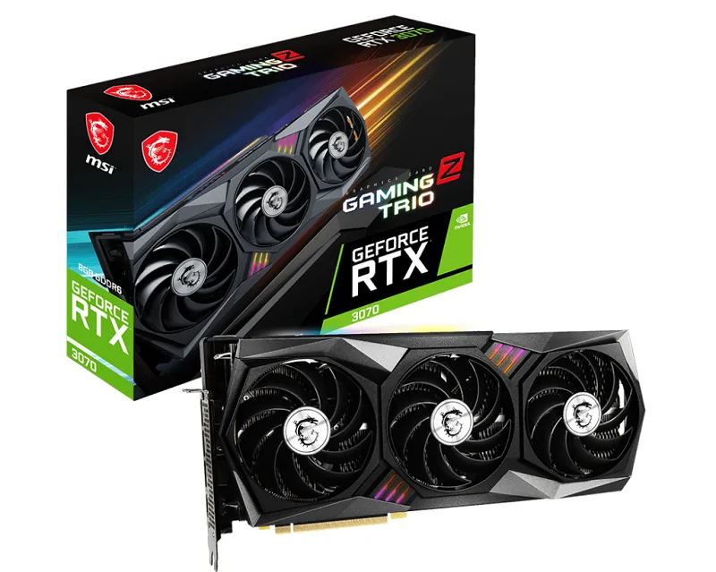 کارت گرافیک استوک ام اس ای MSI RTX 3070 GAMING Z TRIO 8GB