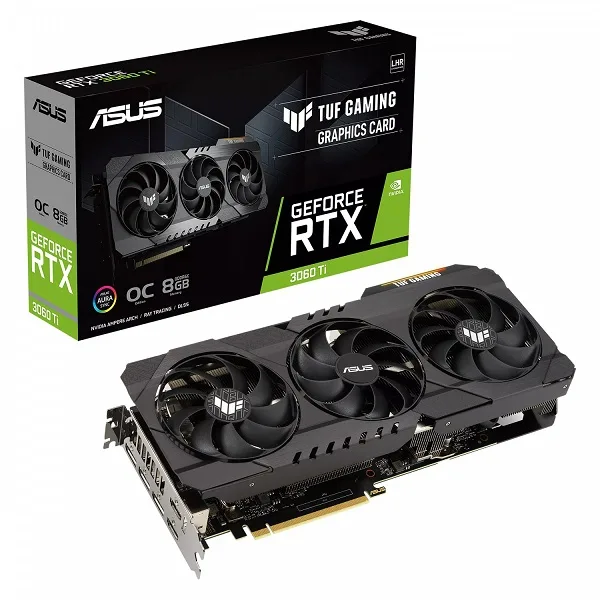 کارت گرافیک استوک ایسوس ASUS TUF GAMING RTX 3060 Ti OC 8G