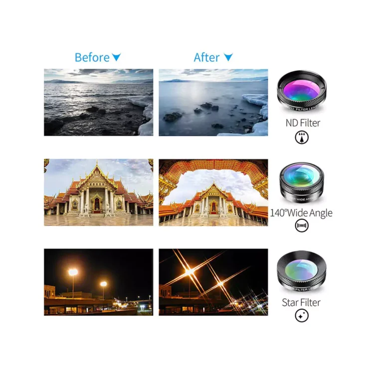 کیت لنز موبایل Apexel APL-DG6 — تصویر ۶