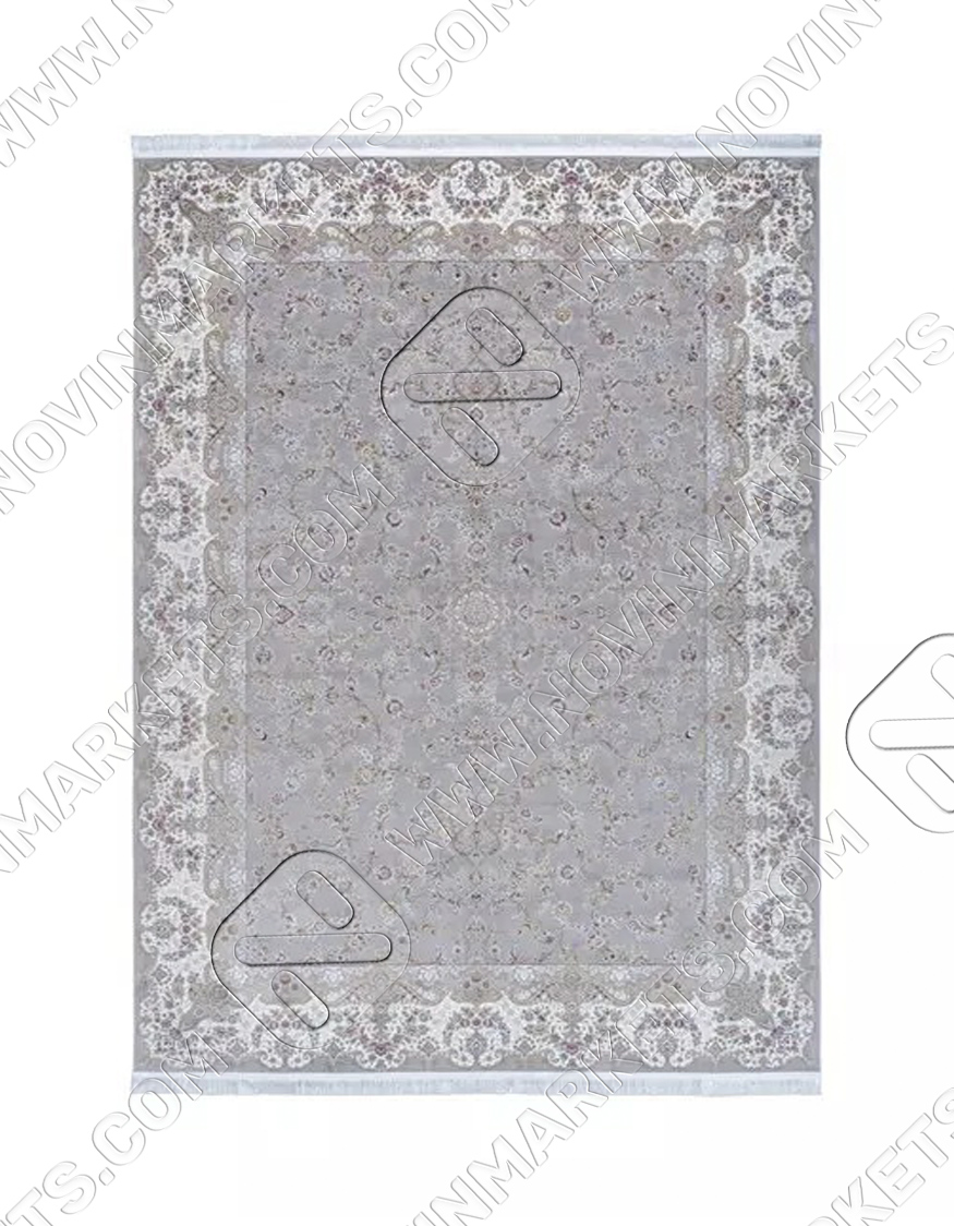 فرش محتشم کلاسیک طرح ۱۰EL0140 نقره ای