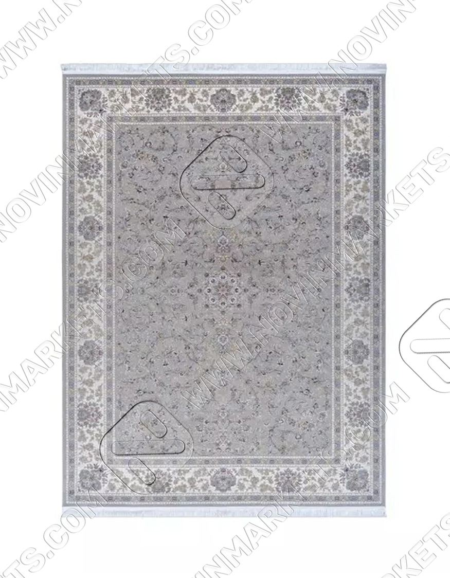 فرش محتشم کلاسیک طرح ۱۰EL0080 نقره ای