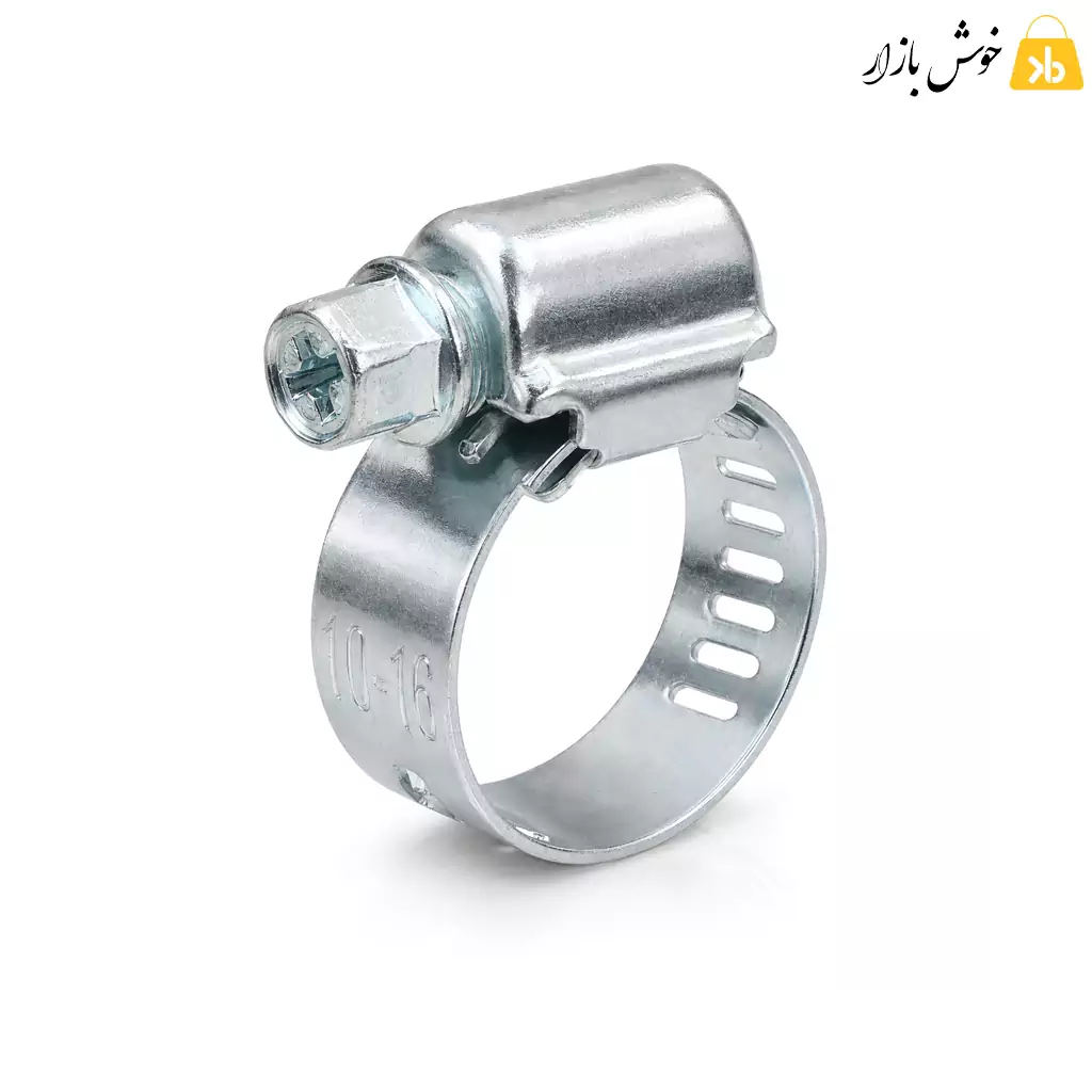 بست فلزی شلنگ گاز نازو (NAZO) سایز 10–16 میلی‌متر — تصویر ۲