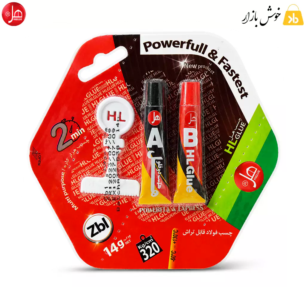 چسب دوقلو فولاد تیوپی ۱۴ گرمی هل طرح زبل Zbl14 — تصویر ۲