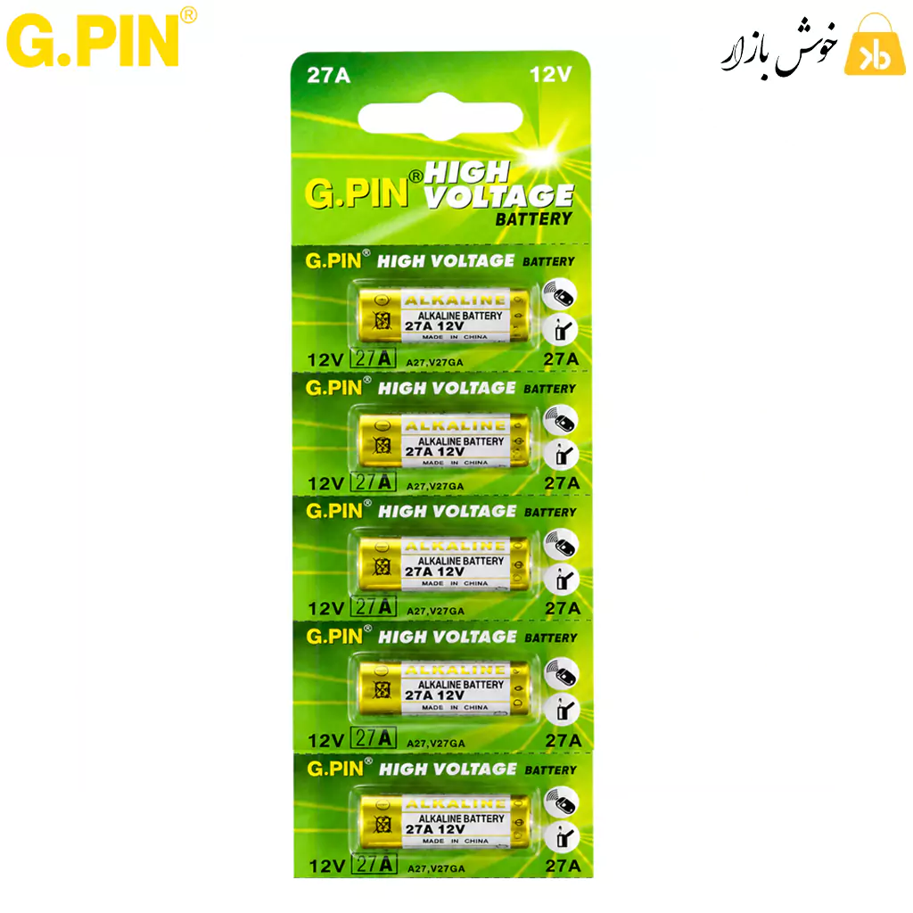باتری ریموتی جی‌پین (G.PIN) مدل 27A — تصویر ۵