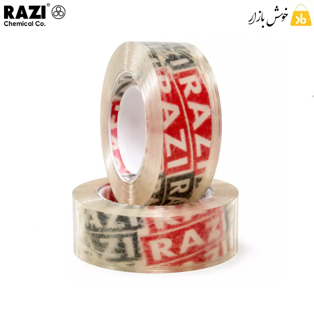چسب نواری تحریر رازی (RAZI) عرض 18mm طول 36 یارد — تصویر ۴