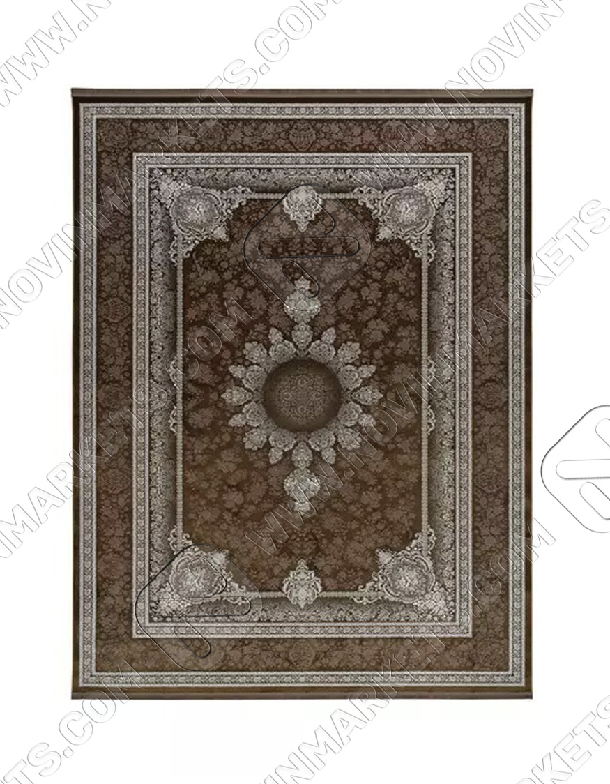 فرش محتشم کلاسیک طرح ۱۰۰۰۰۰۴۰۵۶ زیتونی