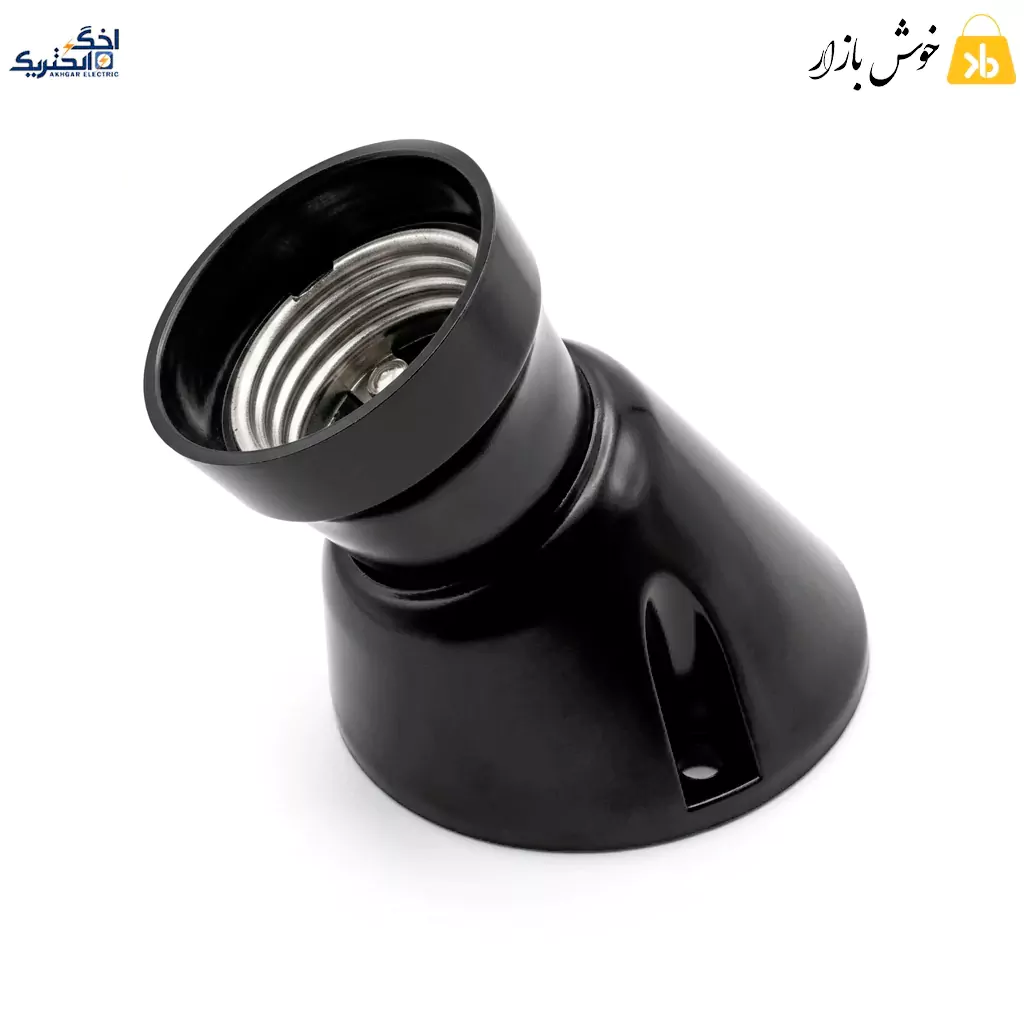 هلدر دیواری دوتیکه اخگر الکتریک پایه E27 — تصویر ۲