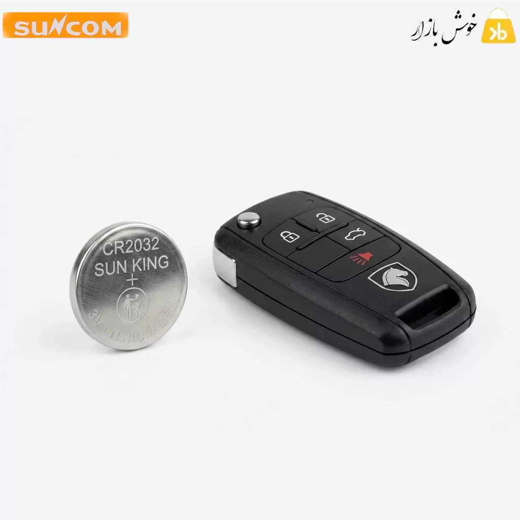 باتری سکه ای سانکام (Suncom) مدل CR2032 – پک 1 عددی — تصویر ۴