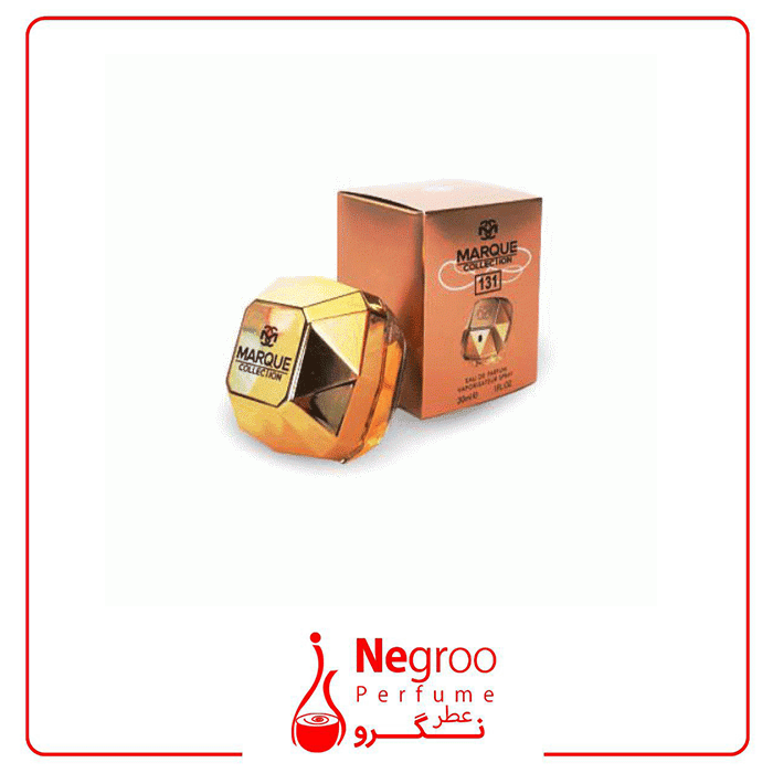عطر جیبی فراگرنس ورد مارکویی مدل لیدی میلیون کد 131 اورجینال