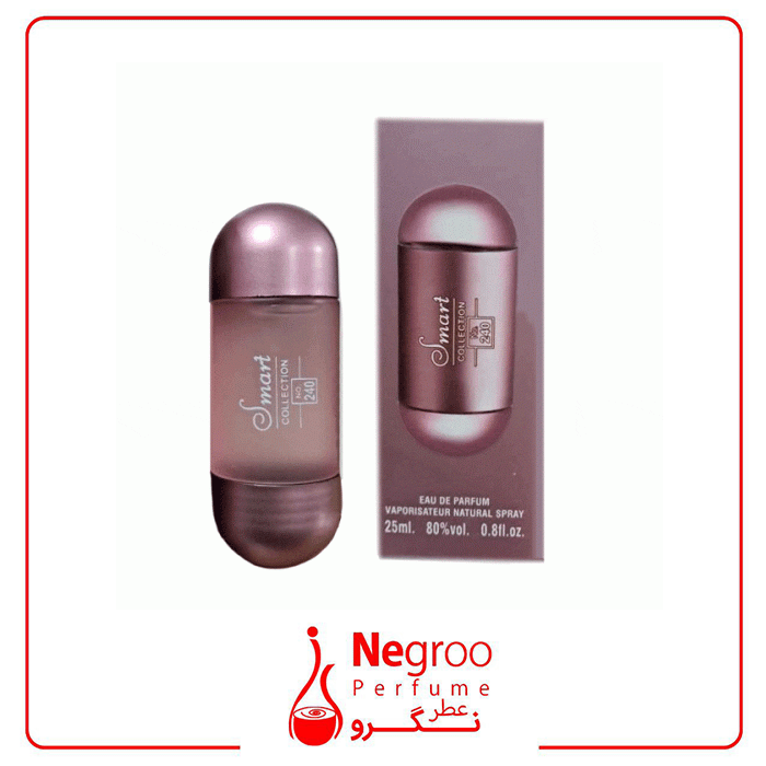عطر 25 میل اسمارت کالکشن کد 240 رایحه کارولینا هررا 212 زنانه اورجینال