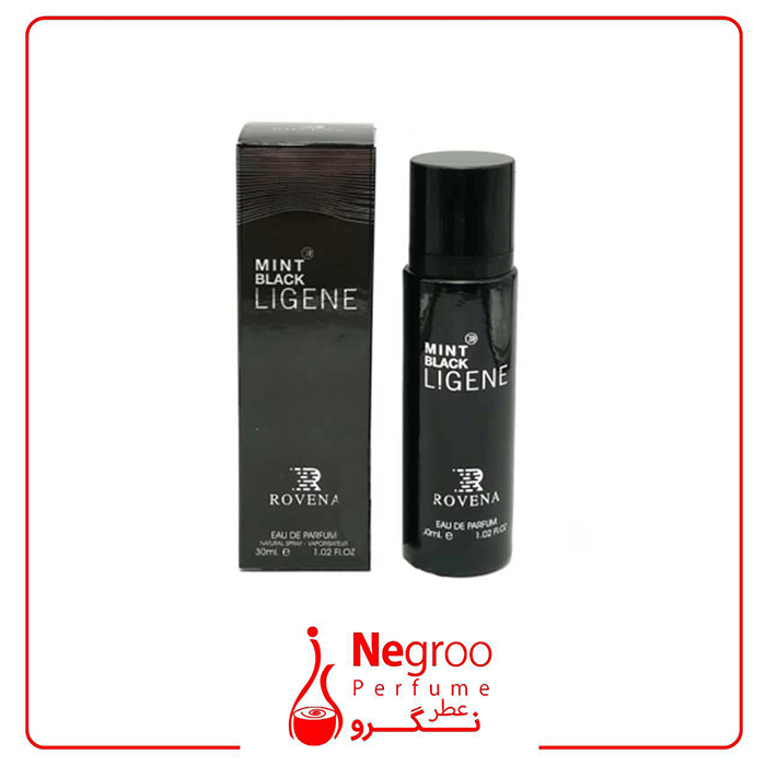 عطر 30 میل مردانه روونا مدل مینت بلک لیجن رایحه مون بلان لجند اورجینال — تصویر ۲