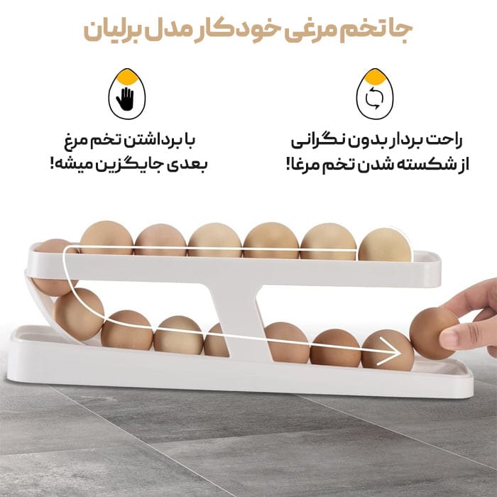 جا تخم مرغی خودکار ریلی — تصویر ۵