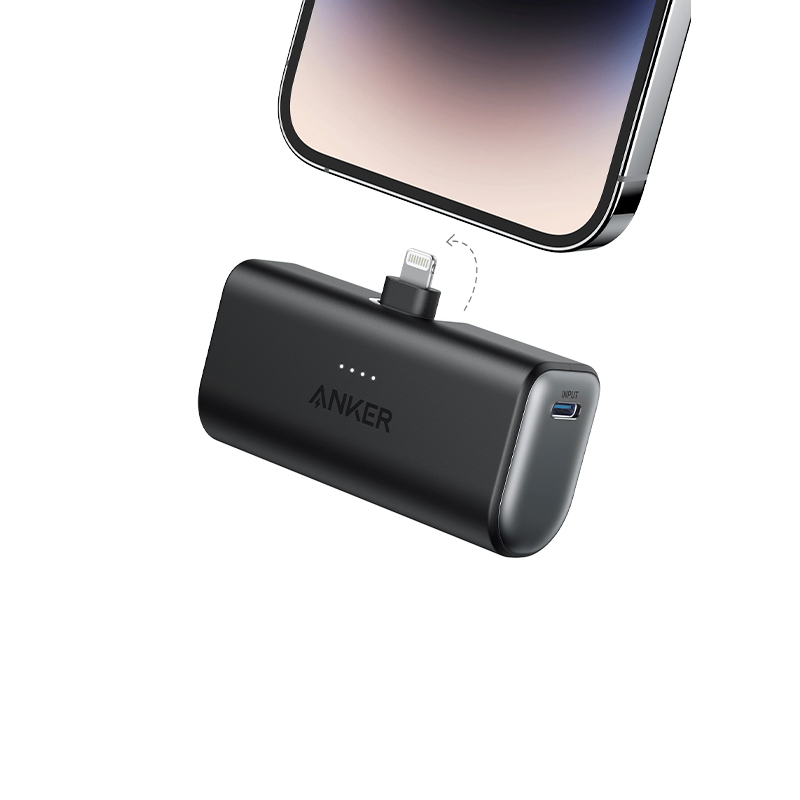 پاور بانک انکر Anker Nano Power Bank Lightning 12W مدل A1645 ظرفیت 5000 میلی آمپر به همراه کابل USB-C