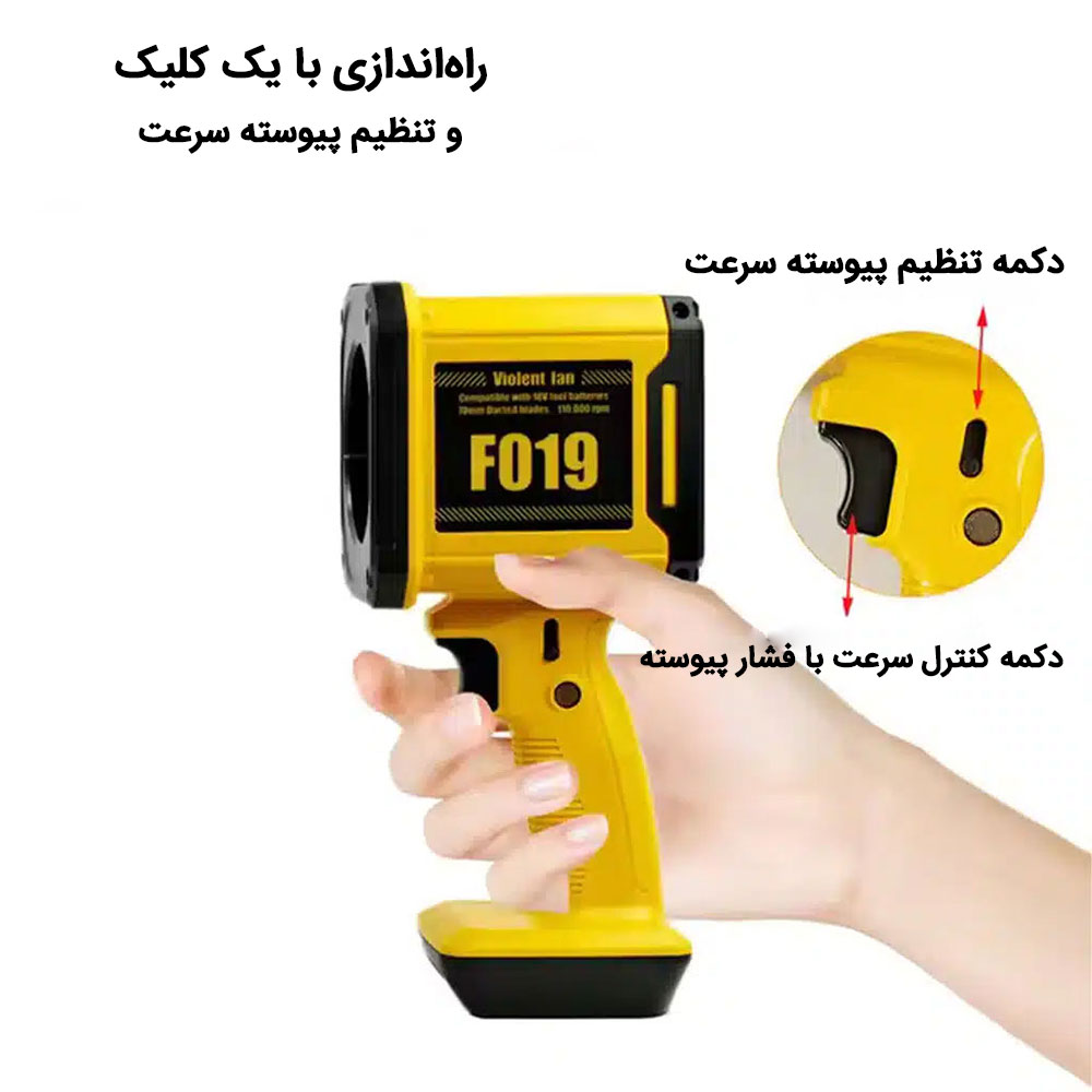 جت فن ویولنت F019 دمنده قدرتمند و کم مصرف — تصویر ۳