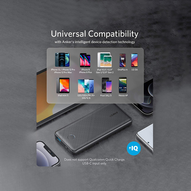 پاور بانک انکر Anker 313 PowerCore Slim مدل A1229 ظرفیت 10000 میلی‌آمپر به همراه کابل Micro-USB — تصویر ۸