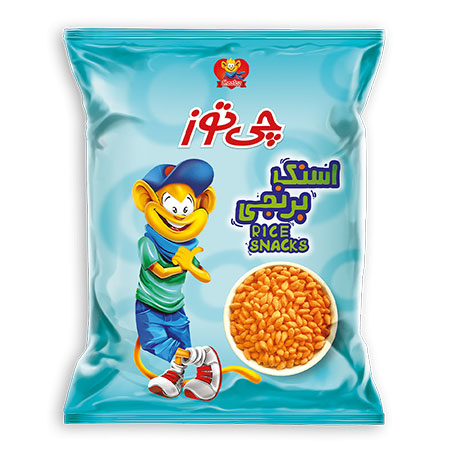 اسنک برنجی چی توز مقدار 80 گرم