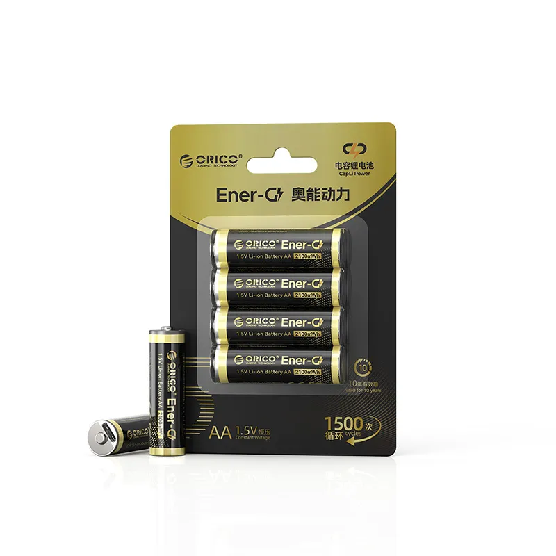 باتری قابل شارژ Type-C قلمی ORICO مدل EG۵C-UN-4PK-BP — تصویر ۲