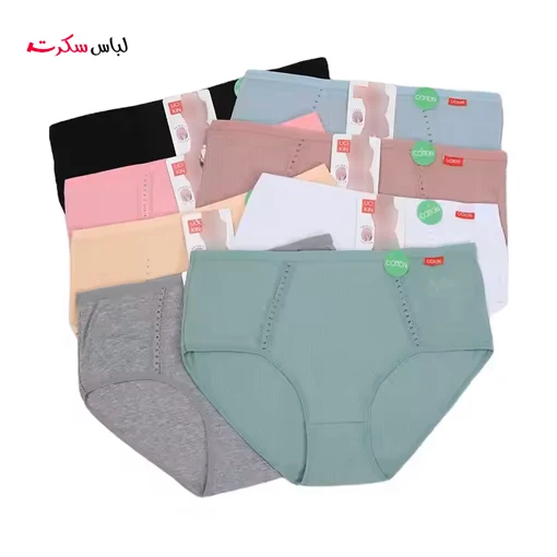 شورت فاق بلند سایز بزرگ زنانه ls3676 — تصویر ۵
