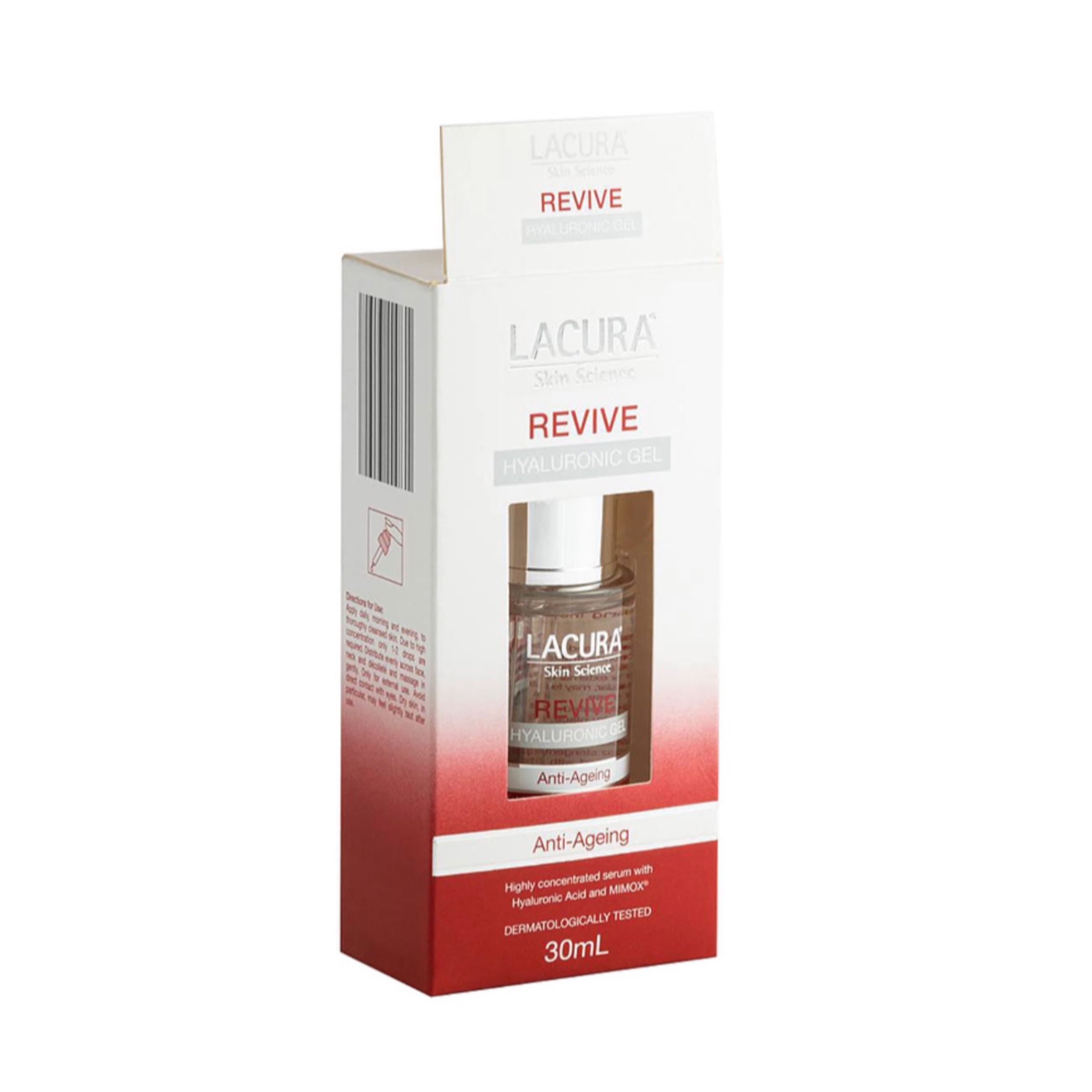 سرم هیالورونیک اسید لاکورا مدل Revive | آبرسان قوی و شاداب‌کننده پوست