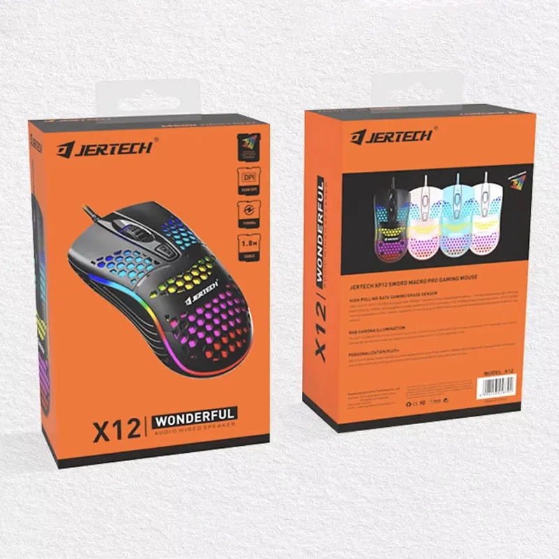 ماوس گیمینگ سیم دار جرتک مدل Jertech XP12 – آبی — تصویر ۶