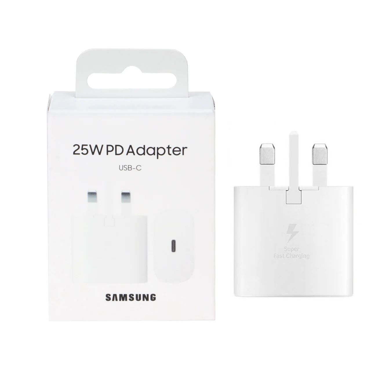 شارژر دیواری سه پین SAMSUNG 25W Plus TA800 ( فست و PD) سفید DST (6 ماهه DST+ بیمه نامه 12 ماهه DGARD)