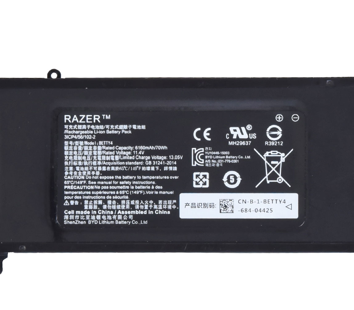 باتری اورجینال لپ تاپ Razer Blade14 2016 — تصویر ۵