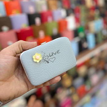 کیف جاکارتی مانیکوری گلدار — تصویر ۸