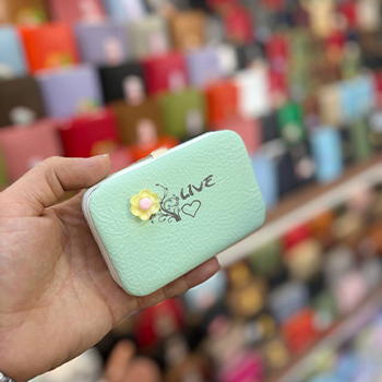 کیف جاکارتی مانیکوری گلدار — تصویر ۴