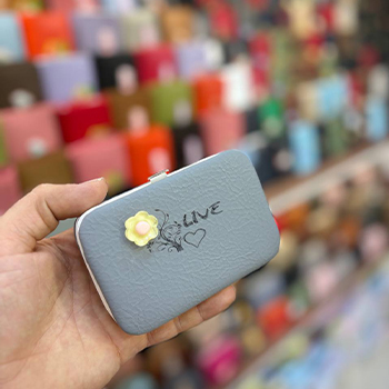 کیف جاکارتی مانیکوری گلدار — تصویر ۵
