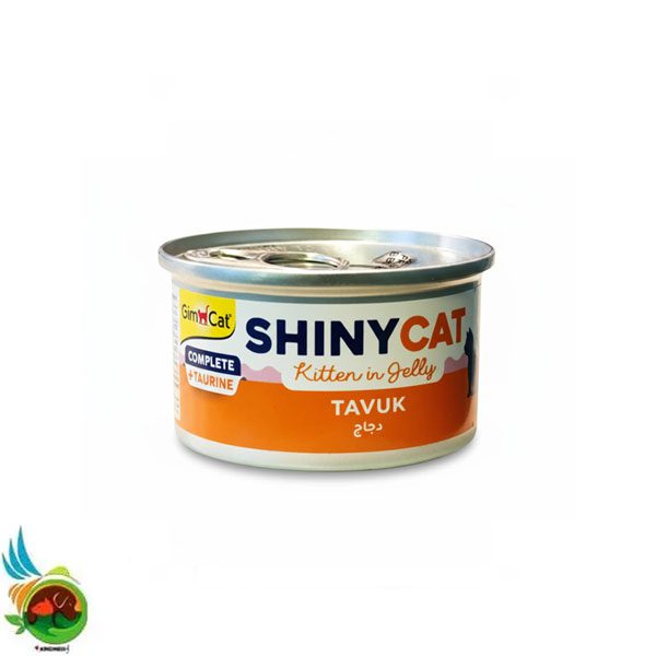 کنسرو بچه گربه جیم کت طعم مرغ در ژله Gimcat kitten with chicken وزن ۷۰ گرم