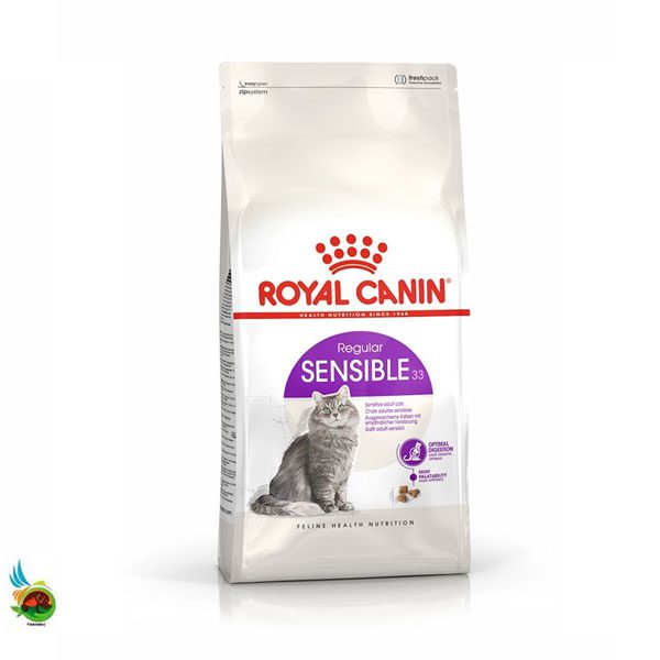 غذای خشک گربه بالغ سنسیبل رویال کنین Royal canin sensible ( فله ای )