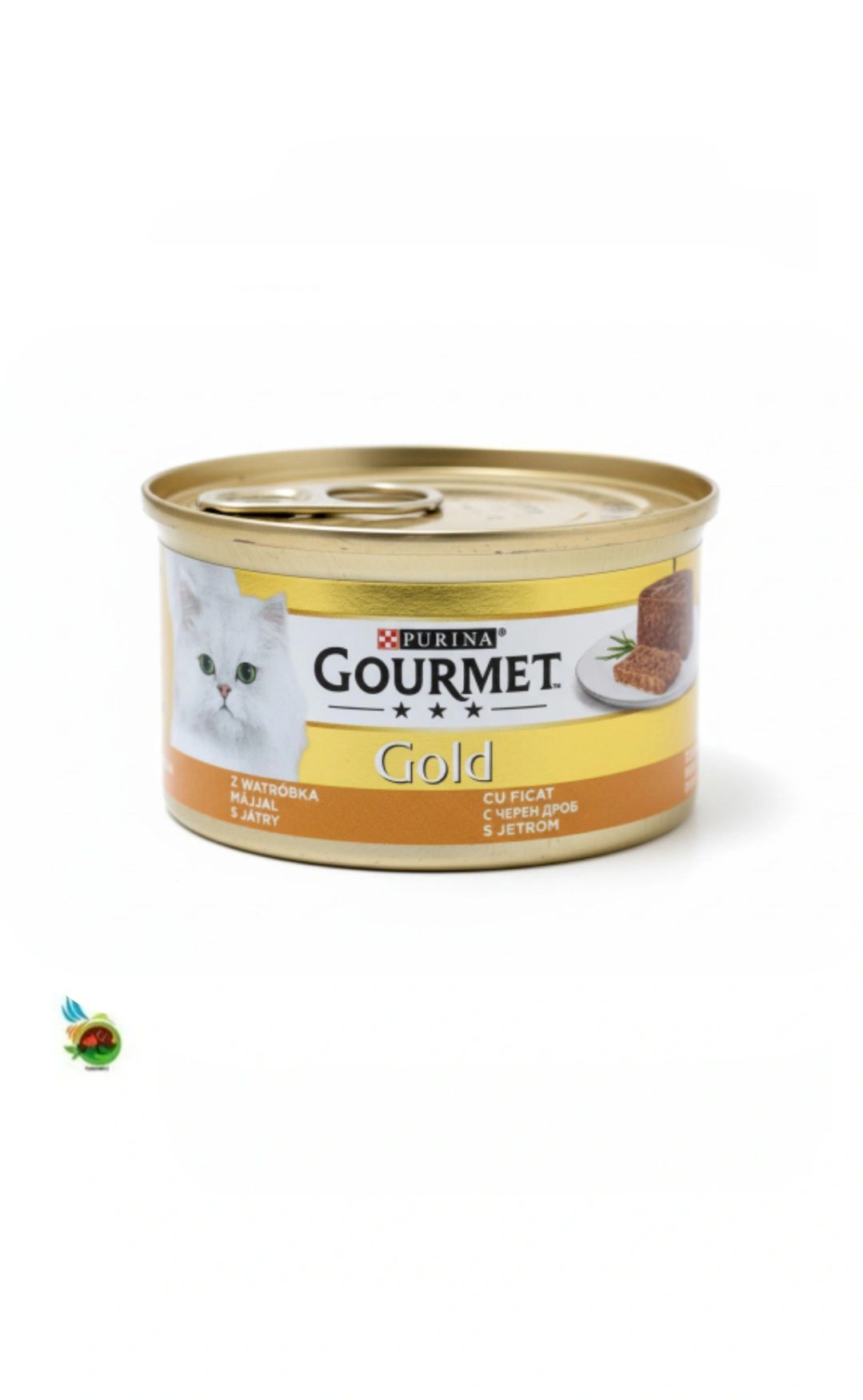 کنسرو پته گربه گورمت گلد طعم جگر Gourmet gold with liver وزن ۸۵ گرم
