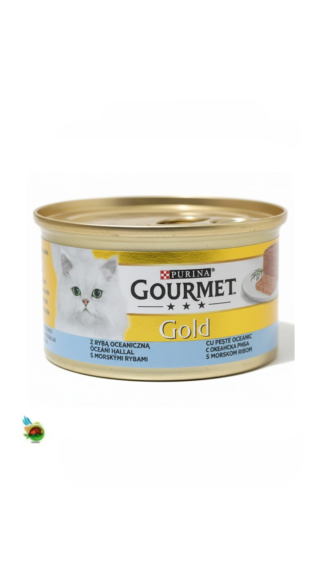 کنسرو پته گربه گورمت گلد طعم ماهی اقیانوسی Gourmet gold with ocean fish وزن ۸۵ گرم — تصویر ۲