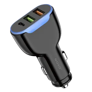 شارژر فندکی نوکسو CCN-2 شارژر خودرو 30 وات با QC3.0 و 2 پورت USB هوشمند — تصویر ۲