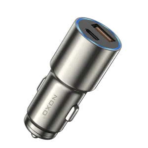 شارژر فندکی ماشین نوکسو CCN-3 سوپر فست شارژ 48W با PD 30W + QC3.0 بدنه فلزی — تصویر ۲