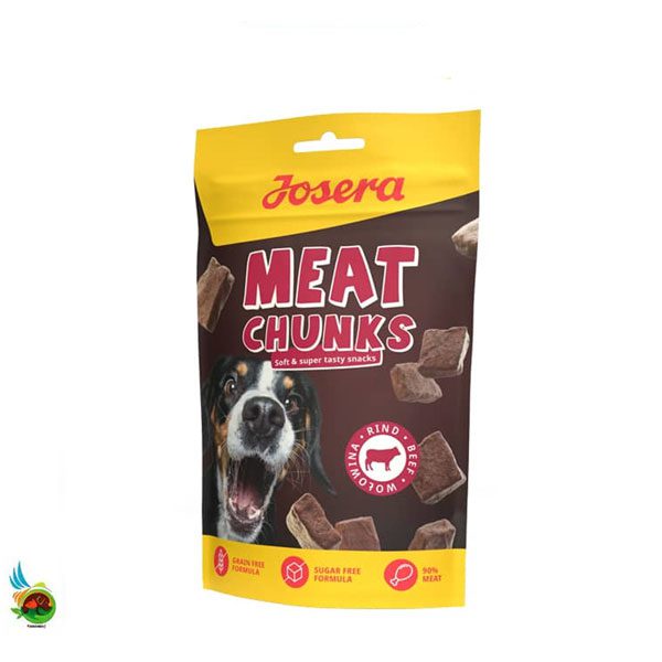 تشویقی میت چانک جوسرا سگ طعم گوشت Josera meat chunks with beef وزن ۷۰ گرم