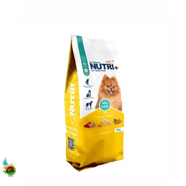 غذای خشک سگ بالغ نژاد کوچک نوتری پلاس Nutri plus mini adult dog food وزن ۲ کیلوگرم
