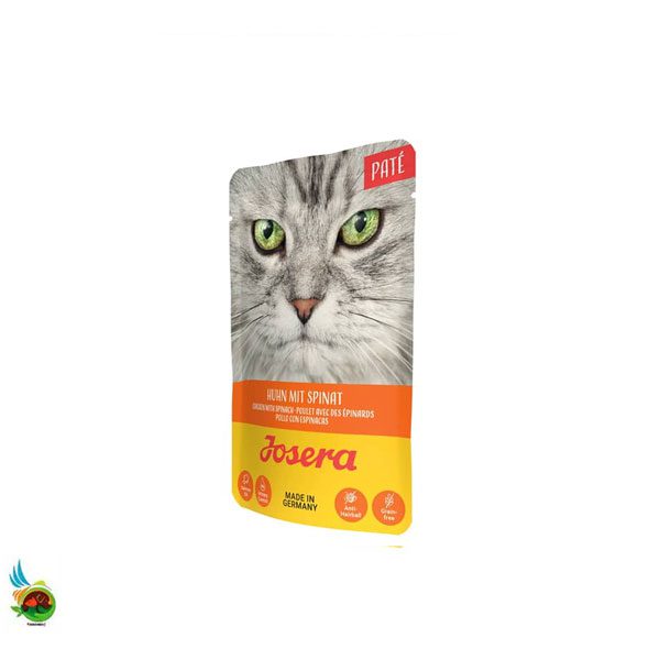 پوچ گربه جوسرا طعم مرغ و اسفناج مدل پته Josera cat chicken and spinach وزن ۸۵ گرم — تصویر ۲