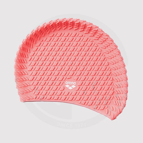 کلاه شنا آرنا(Arena)اصلی طرح 3D مدل Bonnet Silicone – آبی — تصویر ۵