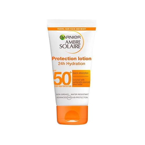ضد آفتاب مدل بی رنگ گارنیر SPF50 Garnier SPF50 حجم 50 میلی لیتر