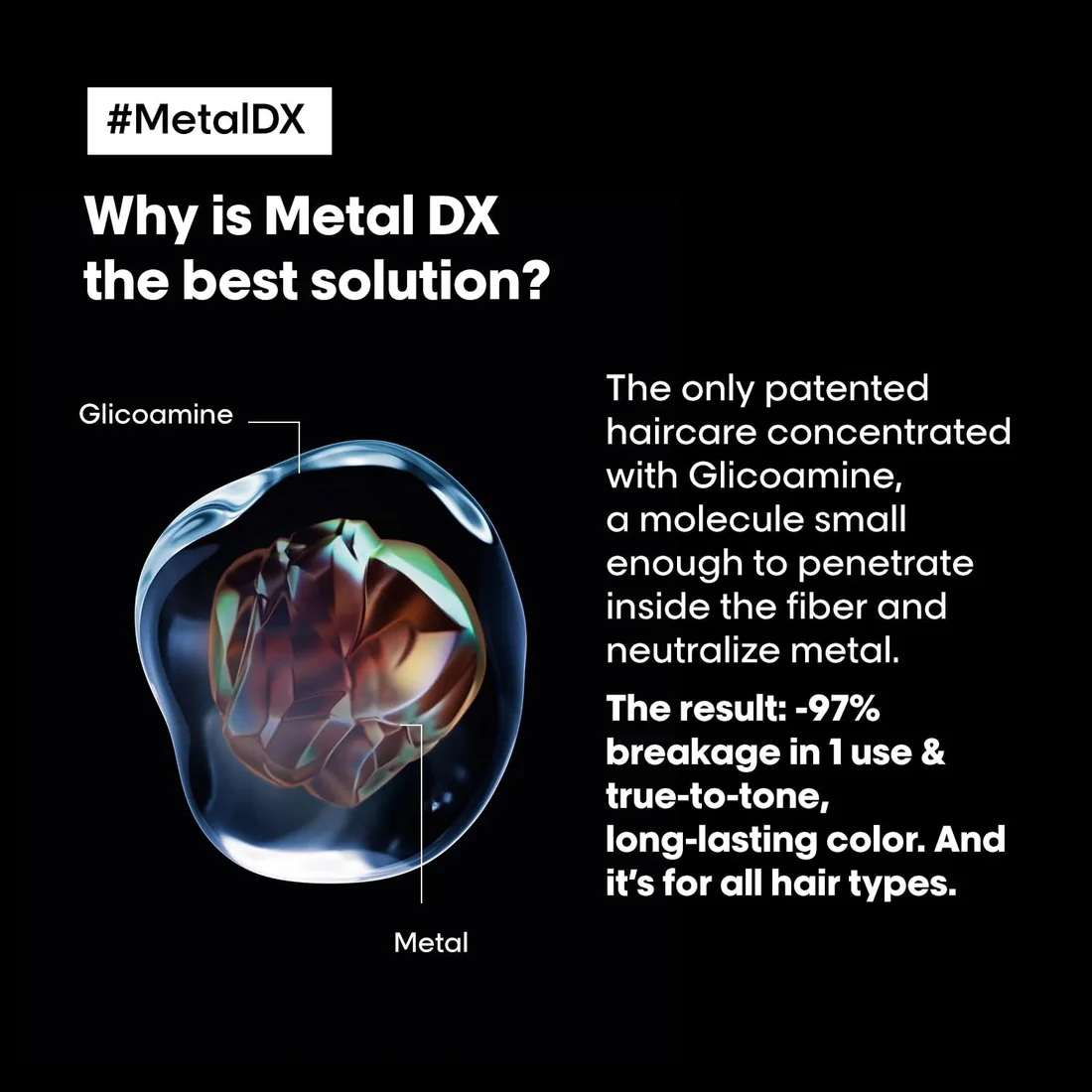 ماسک مو لورآل پروفشنال Metal DX – ضد فلز و ترمیم‌‌کننده قوی مو (۲۵۰ ml) — تصویر ۸