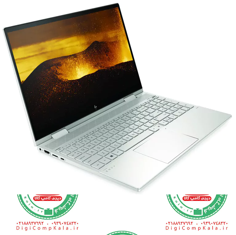 لپ تاپ 15.6 اینچ 360 درجه لمسی اچ پی HP ENVY x360 15 2018 Intel Core i7 8550u FullHD IPS نسل 8 اینتل با قلم نوری — تصویر ۵