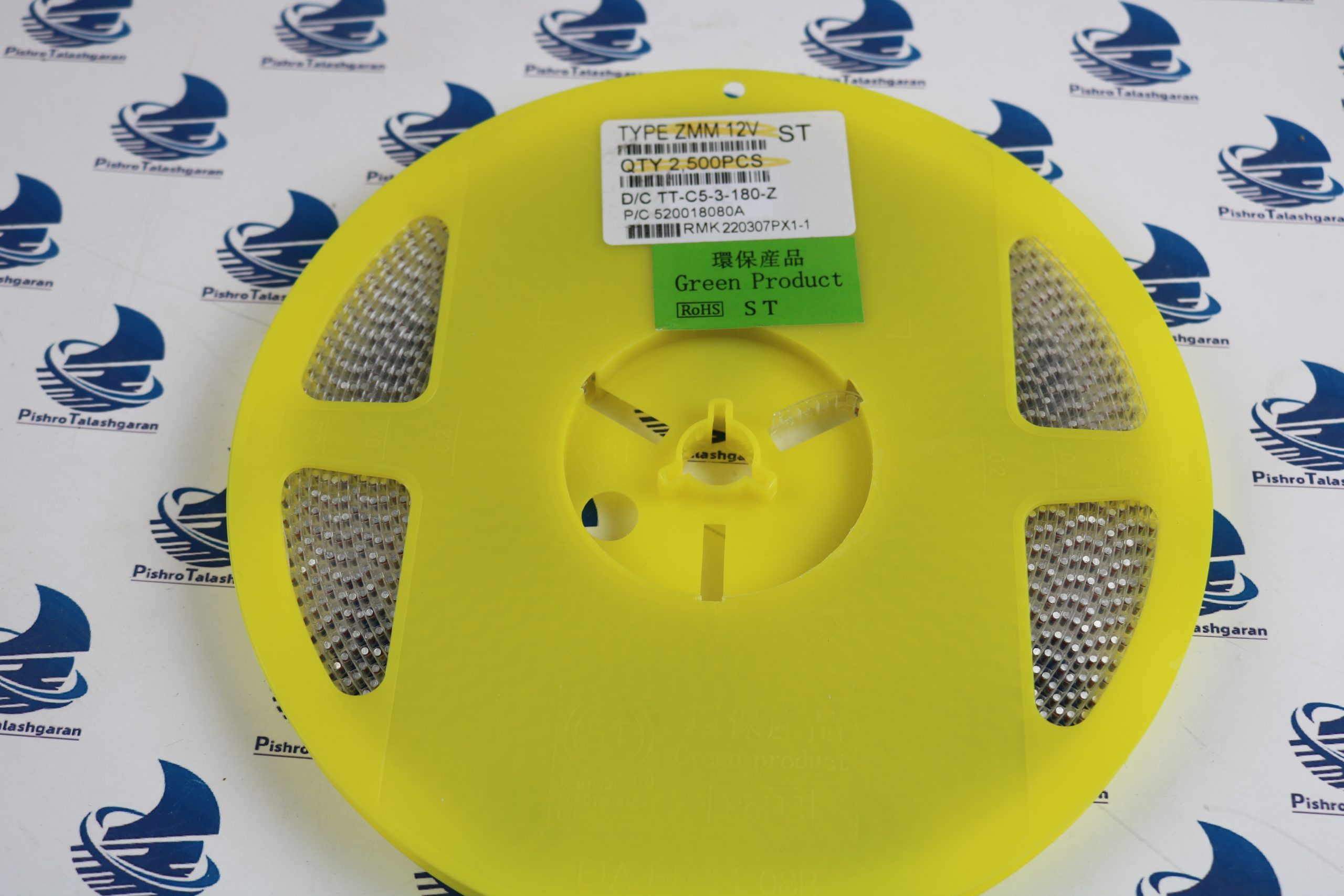 دیود زنر 12ولت SMD پکیج MINI MELF — تصویر ۳