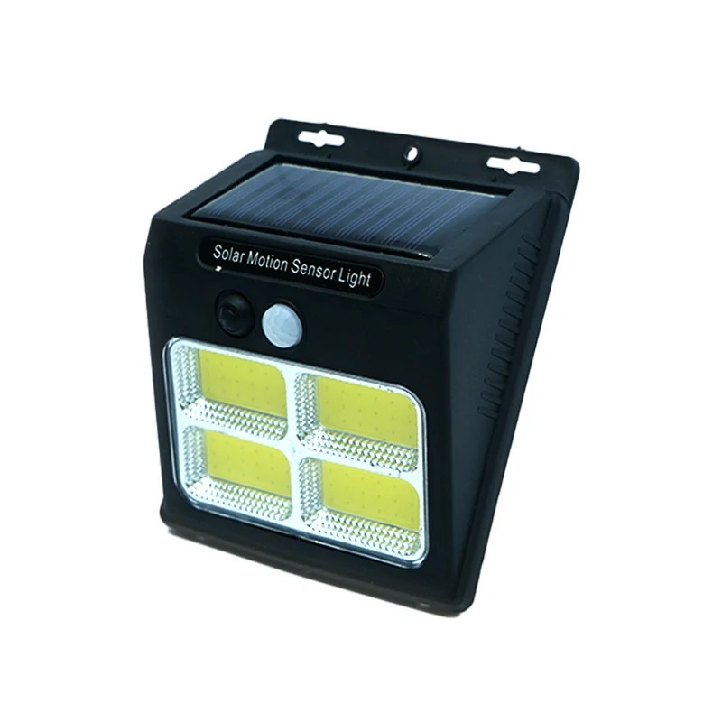 چراغ دیوارکوب خورشیدی سه حالته سنسوردار مدل 4COB — تصویر ۶